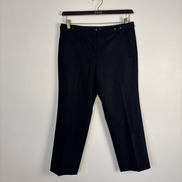 J. Crew Pants - J Crew Womens 6 Navy Blue Wool City Fit Fully Lined Dress Pants Trousers 89022